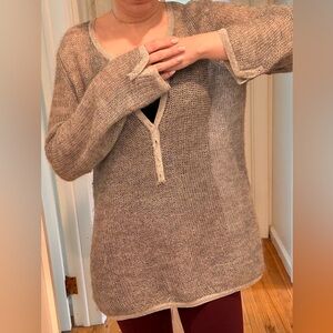 Sheer sparkling Ann Taylor top Relaxed Fit - perfect for holidays